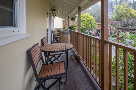 Welcome To Vendange Carmel Inn & Suites - Balcony with Garden Views